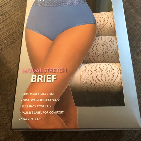 Black Bow Ladies' High Waist Brief, 5-pack - Picture 10 of 13